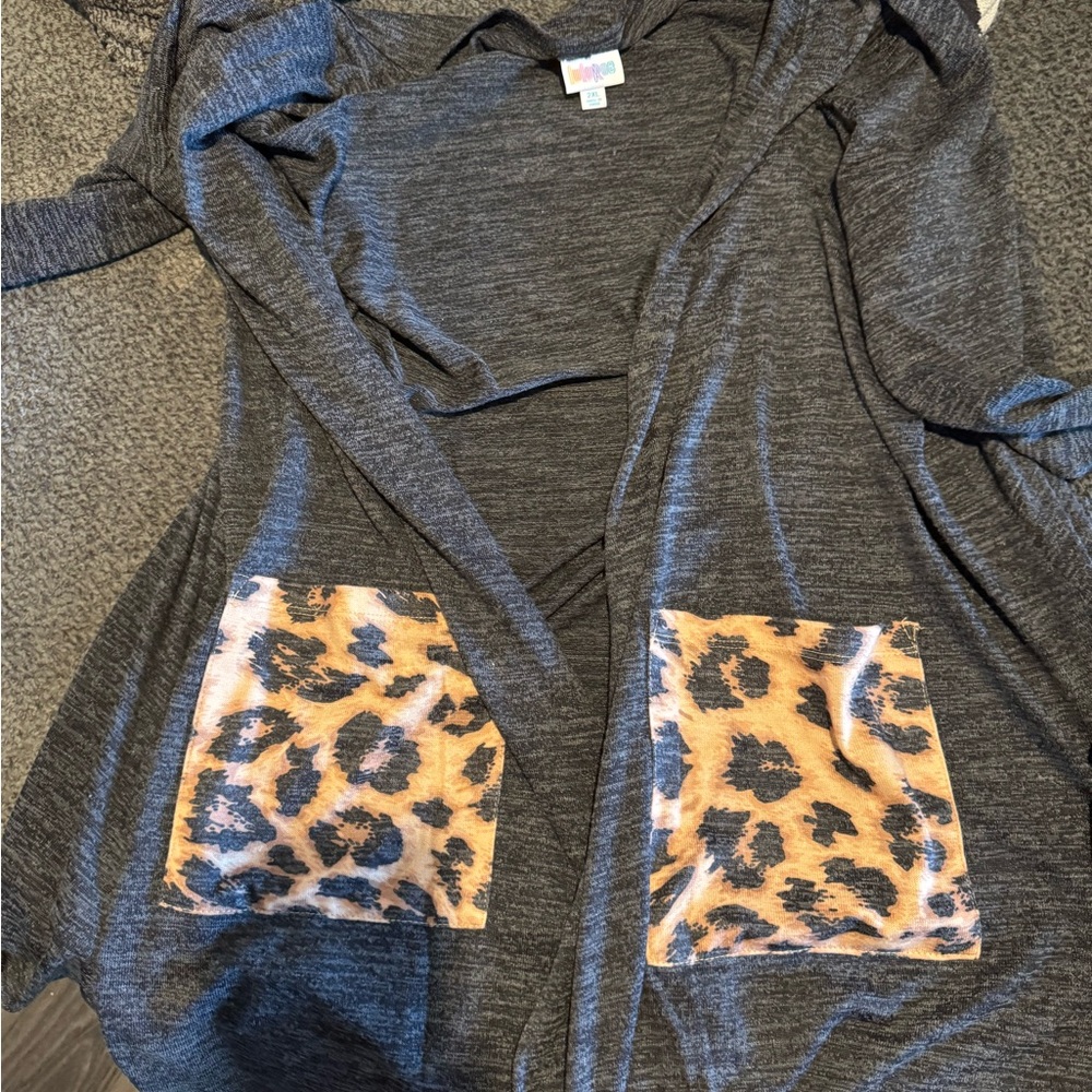 LuLaRoe Charcoal Gray Cardigan